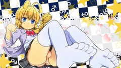 Trap socks blondes blue eyes seifuku nyaruko panties