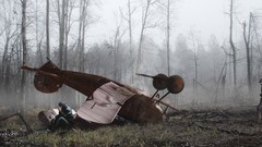 Trees Aircraft War design Crash flying airplanes skies battles 