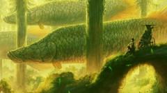 Trees Animals fish crabs fortress forests scenic