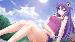 Trees Animals water clouds cats food navel red eyes long hair 