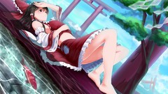 Trees Animals water clouds fish gate red eyes bows skirts long 