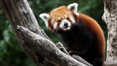 Trees Animals wildlife red pandas