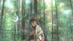 Trees Anime anime girls artwork