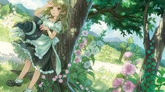 Trees Anime anime girls touhou kirisame marisa