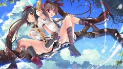 Trees anime girls touhou shameimaru aya panties video games 