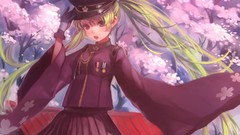 Trees Army soldiers hats military gloves houses skirts long 