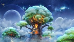 Trees artwork fantasy art