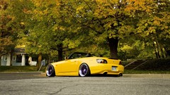 Trees autumn cars honda s2000 JDM Japanese domestic market 