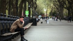 Trees bench Doctor Who sitting matt smith eleventh doctor