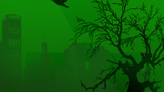 Trees Birds Green Art