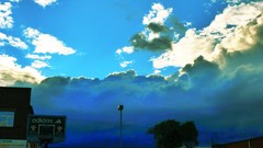 Trees black blue clouds storm basketball Birmingham Dark Clouds 