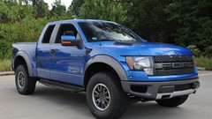 Trees blue Ford front SUV sedan raptor pickup background F-150 