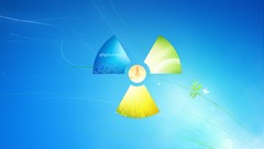 Trees blue white Green windows 7 radioactive