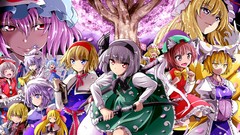 Trees Books Swords instruments anime girls konpaku youmu 