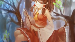 Trees branches socks staff sitting red dress bows outdoors 