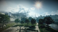 Trees Bridges battlefield 3 cityscapes scenic skyscapes