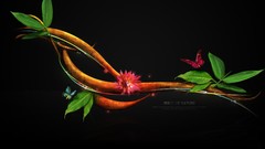 Trees Butterflies drawings artwork fantasy art