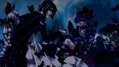 Trees Butterflies moon roses Anime Wolves skulls brunettes 