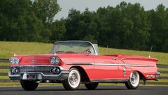 Trees cars convertible Chevrolet chevrolet impala vintage cars