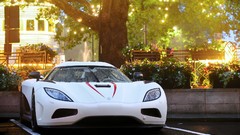 Trees cars Koenigsegg urban Swedish koenigsegg agera r