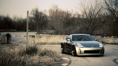 Trees cars Nissan roads