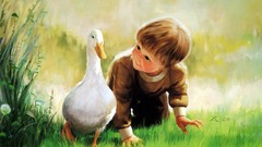 Trees children paintings childhood