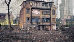 Trees China Asia Shanghai houses buildings cityscapes artwork 