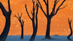 Trees close-up ghostly Namibia