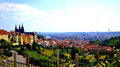 Trees clouds Czech Republic Europe Castles cityscapes