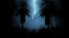 Trees dark abstract spirit