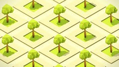 Trees design abstract artwork low poly Tim Reynolds Timothy J. 