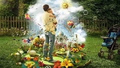 Trees design colors conception