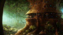 Trees Fairies fantasy art