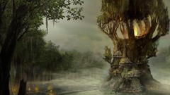 Trees fantasy art Arcania
