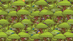 Trees Flowers mushrooms JThree