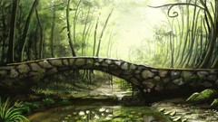 Trees forests artwork by sunimo