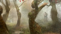 Trees forests artwork fantasy art