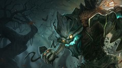 Trees game Halloween league Champions League of Legends artwork 