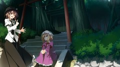 Trees gate dress tie hats sitting bushes bows blondes skirts 