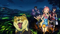 Trees grass night Stars headphones Dogs Anime Umbrellas 