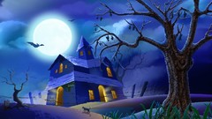 Trees houses drawings