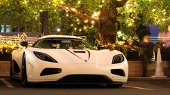 Trees lights cars parking Koenigsegg vehicles koenigsegg agera 