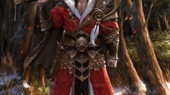 Trees Men weapons blade blood armor Swords forests artwork 