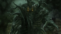 Trees Monsters horror rocks artwork fantasy art