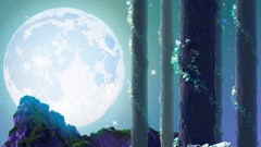 Trees moon vines Kagaya Yutaka Celestial Exploring