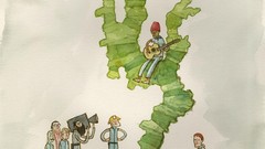 Trees Movies watercolor white background The Life Aquatic with 