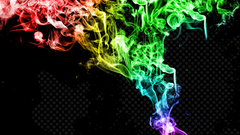 Trees multicolor smoke