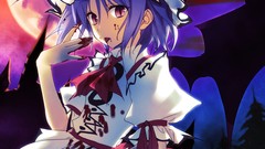 Trees night moon wings blood dress hats Vampires red eyes 