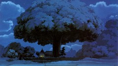Trees night My Neighbour Totoro