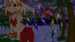 Trees night Stars ocean balls wings Anime crystals vampire red 